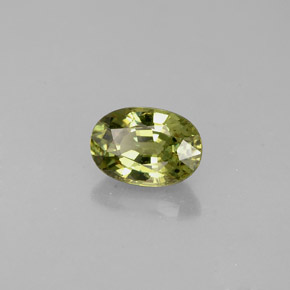 0,66 ctw natürlicher grüner Demantoid, Oval Schliff, VVS-VS