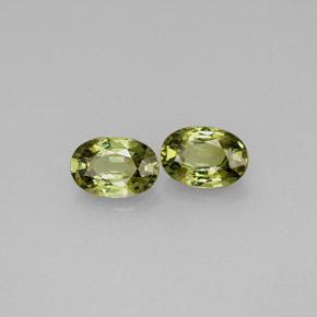  ct natürliche grüner Demantoid-Edelsteine, Oval Schliff, VVS-VS