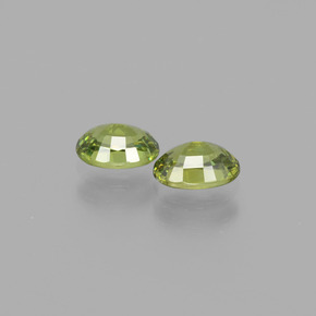 1.28 ct natürliche gelblich-grün Demantoider Granat-Edelsteine, Oval, VVS-VS