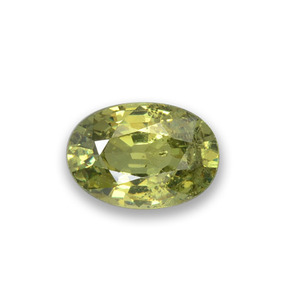 0,53 ctw natürlicher grüner Demantoid, Oval Schliff, VS