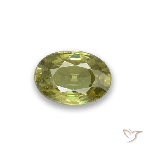 0.53ct Natürlicher Helles Erdgrün Demantoider Granat, Oval, VS