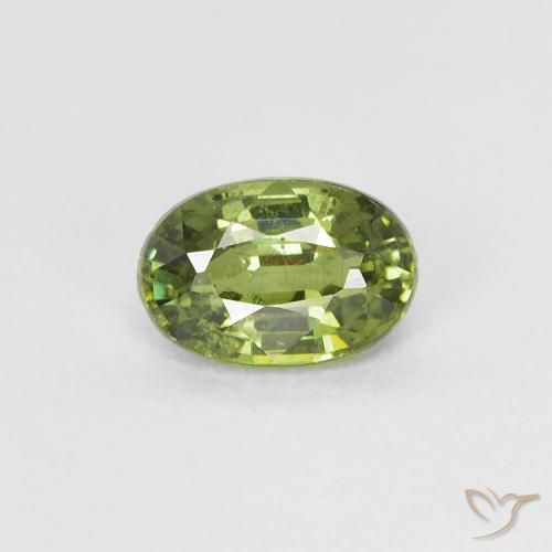 0.61ct Natürlicher gelblich-grün Demantoider Granat, Oval, VS
