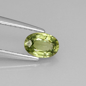 0,53 ctw natürlicher grüner Demantoid, Oval Schliff, VVS-VS