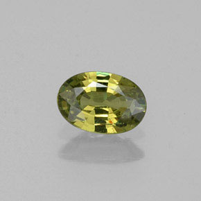 0,47 ctw natürlicher grüner Demantoid, Oval Schliff, VVS-VS