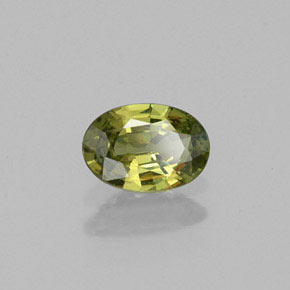 0,47 ctw natürlicher grüner Demantoid, Oval Schliff, VVS-VS