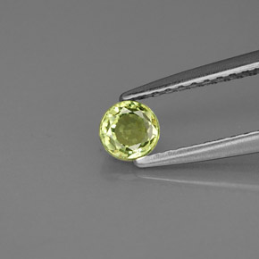 0,38 ctw natürlicher grüner Demantoid, Rundschliff, VS