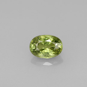 0,67 ctw natürlicher grüner Demantoid, Oval Schliff, VS