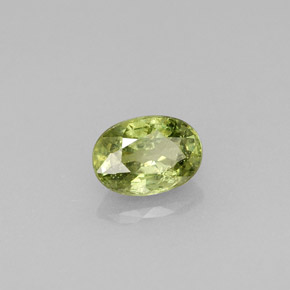0,67 ctw natürlicher grüner Demantoid, Oval Schliff, VS