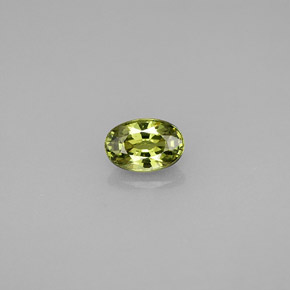 0,65 ctw natürlicher grüner Demantoid, Oval Schliff, VS