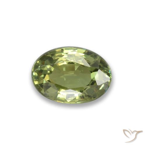 0,65 ctw natürlicher grüner Demantoid, Oval Schliff, VS