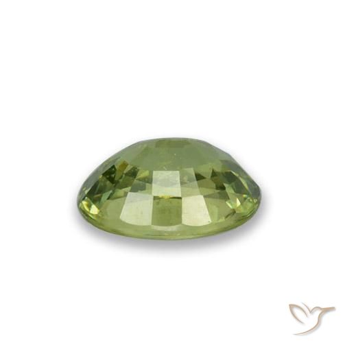 0,65 ctw natürlicher grüner Demantoid, Oval Schliff, VS