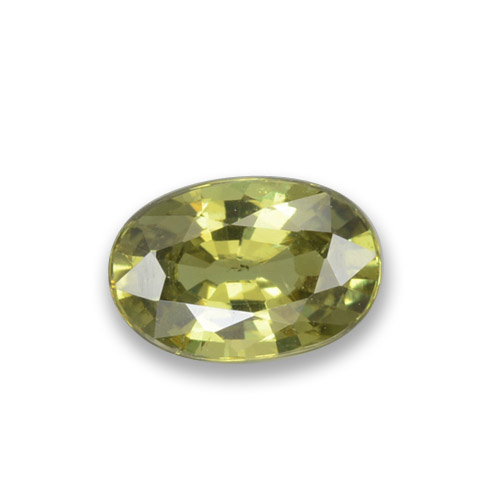 0,58 ctw natürlicher grüner Demantoid, Oval Schliff, VS