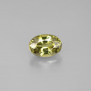 0,71 ctw natürlicher grüner Demantoid, Oval Schliff, VS