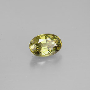 0,71 ctw natürlicher grüner Demantoid, Oval Schliff, VS