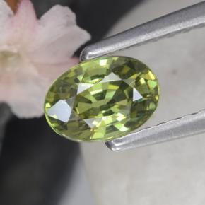 0,58 ctw natürlicher grüner Demantoid, Oval Schliff, VS