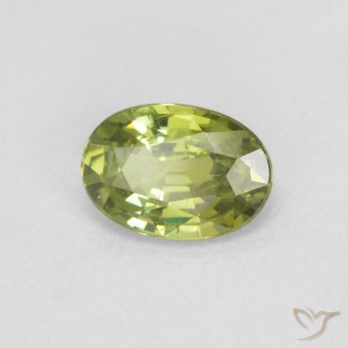 9,17 ctw natürlicher Medium Light Green Demantoider Granat, Oval, VS
