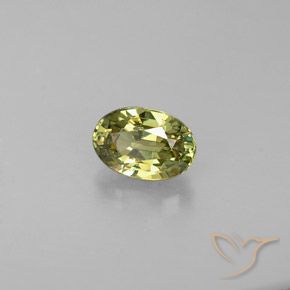 0.57ct Natürlicher Mittelgelb Demantoider Granat, Oval, VS