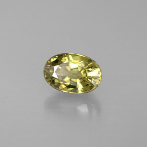 0,68 ctw natürlicher grüner Demantoid, Oval Schliff, VS