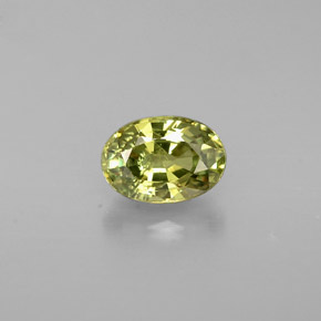 0,66 ctw natürlicher grüner Demantoid, Oval Schliff, VS