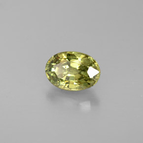 0,66 ctw natürlicher grüner Demantoid, Oval Schliff, VS