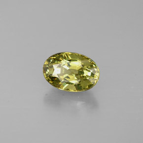 0,74 ctw natürlicher grüner Demantoid, Oval Schliff, VS