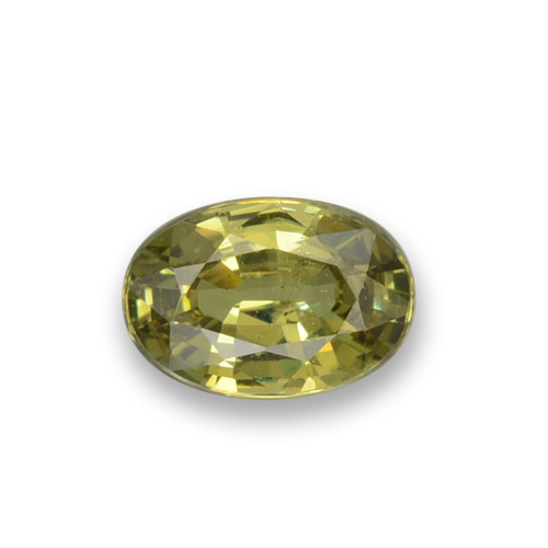 0,56 ctw natürlicher grüner Demantoid, Oval Schliff, VS