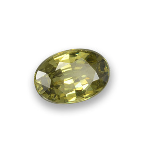 0,56 ctw natürlicher grüner Demantoid, Oval Schliff, VS