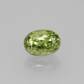 0,80 ctw natürlicher grüner Demantoid, Oval Schliff, VS-SI