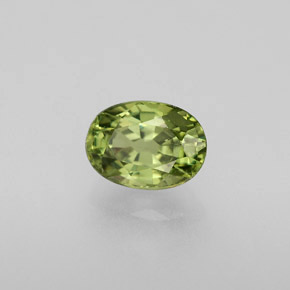0,72 ctw natürlicher grüner Demantoid, Oval Schliff, VS