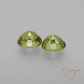 0.87 ct natürliche Medium Light Green Demantoider Granat-Edelsteine, Oval, VS-SI