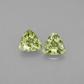  ct natürliche grüner Demantoid-Edelsteine, Trillion, VVS-VS