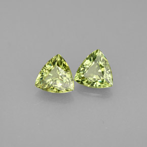  ct natürliche grüner Demantoid-Edelsteine, Trillion, VVS-VS