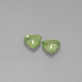 ct natürliche grüner Demantoid-Edelsteine, Trillion, VS