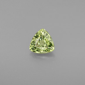0,68 ctw natürlicher grüner Demantoid, Trillion, VVS-VS