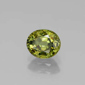 0,88 ctw natürlicher grüner Demantoid, Oval Schliff, VS