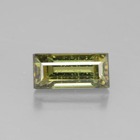 2,03 ctw natürlicher gelber Demantoid, Baguette, SI