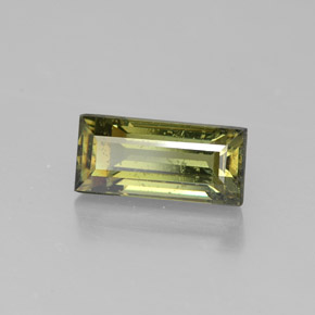2,03 ctw natürlicher gelber Demantoid, Baguette, SI