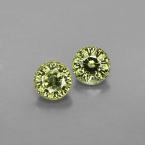  ct natürliche gelber Demantoid-Edelsteine, Rundschliff, VS