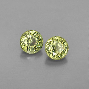  ct natürliche gelber Demantoid-Edelsteine, Rundschliff, VS