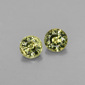  ct natürliche gelber Demantoid-Edelsteine, Rundschliff, VS
