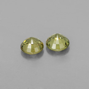 ct natürliche gelber Demantoid-Edelsteine, Rundschliff, VS