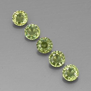 1,73 ct natürliche grüner Demantoid-Edelsteine, Rundschliff, VVS-VS