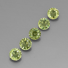1,73 ct natürliche grüner Demantoid-Edelsteine, Rundschliff, VVS-VS
