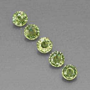 1,79 ct natürliche grüner Demantoid-Edelsteine, Rundschliff, VVS-VS