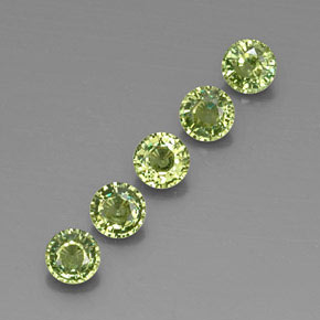 1,79 ct natürliche grüner Demantoid-Edelsteine, Rundschliff, VVS-VS