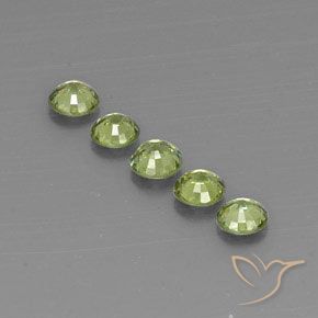 1.50 ct natürliche Olive Green  Demantoider Granat-Edelsteine, Runden, VVS-VS