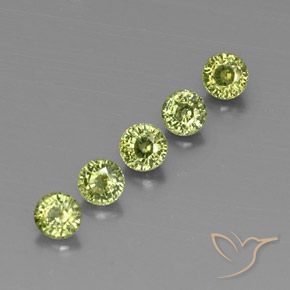 1.79 ct natürliche Olive Green  Demantoider Granat-Edelsteine, Runden, VVS-VS