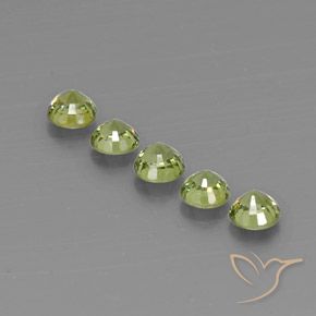 1.79 ct natürliche Olive Green  Demantoider Granat-Edelsteine, Runden, VVS-VS