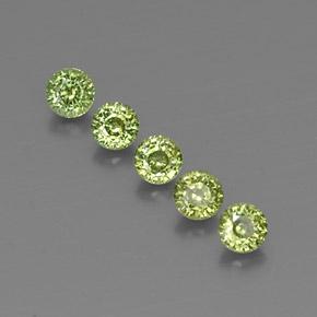 2,16 ct natürliche grüner Demantoid-Edelsteine, Rundschliff, VVS-VS