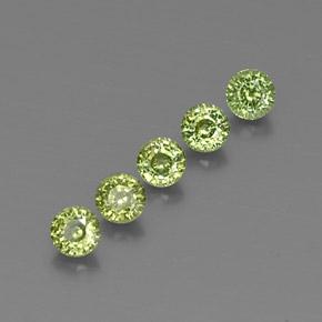 2,16 ct natürliche grüner Demantoid-Edelsteine, Rundschliff, VVS-VS